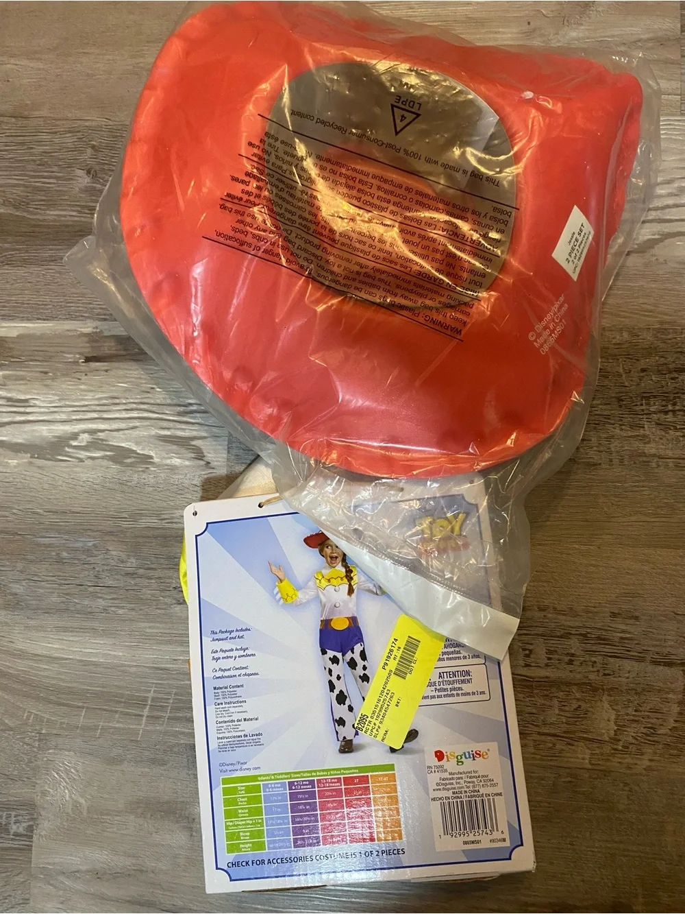 Disney Pixar Toy Story Jessie Toddler Costume by Disguise in size 3T-4T - Picture 3 of 6